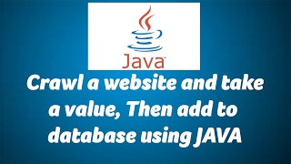 Crawl a website to take a value using JAVA