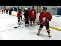 ice hockey drill with ben smith boston college warm up drill