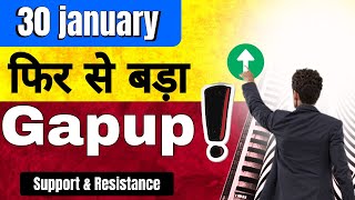 Market  फिर से Gapup? Analysis For 30 Jan | Nifty, SENSEX, Banknifty