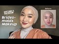 BRIDESMAIDS MAKEUP TUTORIAL DAYTIME & OUTDOOR WEDDING ! | Kiara Leswara