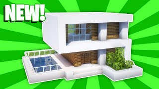 Minecraft : How To Build a Small Modern House Tutorial (#29) (Minecraft House Tutorial)