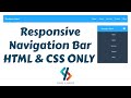 How To Create Responsive Navigation Bar Using HTML and CSS