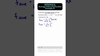 Integrals - Average Value of a Function Ex#1 (Calculus)
