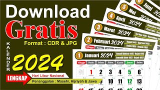 Kalender 2024 Lengkap Dengan Tanggal Merah Hijriyah Jawa Download
