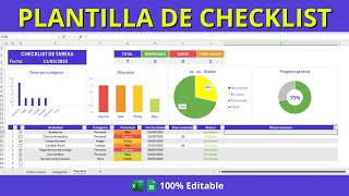 Plantilla de Checklist en Excel y Google Sheets – Organiza tus Tareas Fácilmente