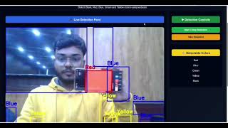 Colour Detection System | Python | Computer Vision Project | Flask