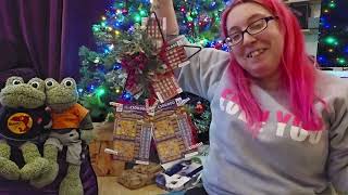 DIY Gift Idea Christmas Wreath with Lottery Scratch Cards ~ Easy Craft Lotto Advent Calendar