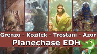 Grenzo vs Kozilek vs Trostani vs Azor PLANECHASE EDH / CMDR game for Magic: The Gathering