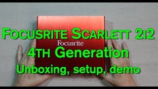 FocusRite Scarlett 2i2 4th Generation