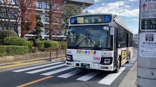 いすゞエルガミオ京成タウンバスTO82細田歯科医院ラッピングバス有57お花茶屋駅・西亀有三丁目経由亀有駅行き立石五丁目10時40分信号通過