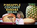 Hawaiian Pineapple Coconut Banana Bread Recipe! Easy to make, homemade from scratch!