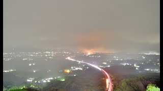 高雄中寮山  閃電雨瀑琉璃 守得雲開見月明  4K 縮時 (6/13攝)