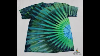 How To Make An Inclined Ice Dye Fan Fold Tie Dye Shirt