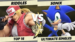 GOML X - Riddles (Terry) Vs. Sonix (Sonic) Smash Ultimate - SSBU