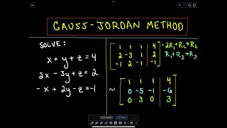 ❖ Using Gauss-Jordan to Solve a System of Three Linear Equations - Example 2 ❖