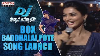 Box Baddhalai Poye Song Launch @ DJ Audio Launch Live Event