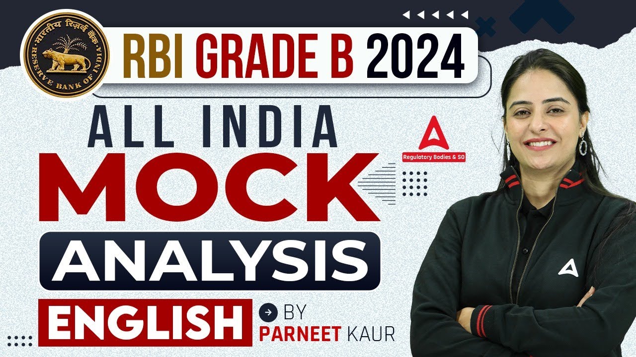 RBI Grade B English Mock Test Analysis | RBI Grade B Mock Test | By ...