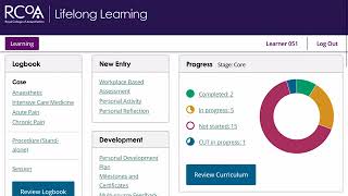 RCoA Lifelong Learning: Supervisory meetings and educational supervisors structured report (ESSR)