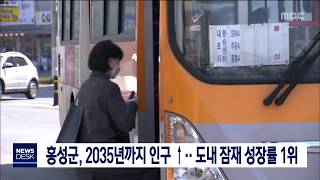 홍성군, 2035년까지 인구 증가 전망/대전MBC