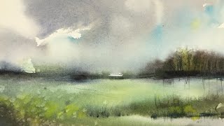 Abstract Loose Landscape Watercolour Painting To Get You Started!