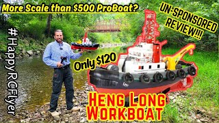 HengLong WorkBoat RC Tug (UnSponsored Review) More Scale Than $500 ProBoat? #RCBoat#TugBoat#Water#RC