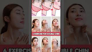10sec!! Double Chin Removal Exercise | Get Slim Jawline, V Shaped Face Naturally #antiaging #shorts