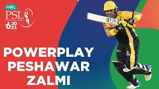 Peshawar Zalmi Powerplay | Multan Sultans vs Peshawar Zalmi | Match 5 | HBL PSL 6 | MG2T