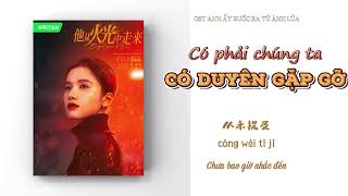 🎶Vietsub/Lyrics🎵CÓ PHẢI CHÚNG TA CÓ DUYÊN GẶP GỠ? ||是不是注定要相遇  -Lý Tử Đình || 李紫婷 (OST 他从火光中走来)