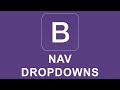 Bootstrap 4 Tutorial 34 - Nav Dropdowns