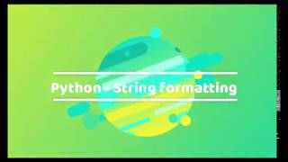 Python Hindi Tutorial | String Formatting in Hindi | Python Text Formatting
