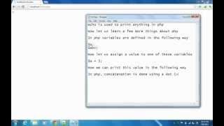 Basic PHP: echo command in PHP