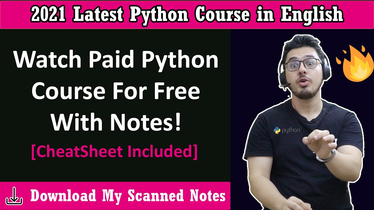 Python Tutorial For Beginners With Notes рџ ґ Youtube