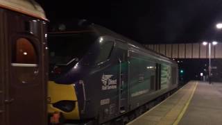 (HD) DRS class 68s thrash out off Sheffield 68023 and 68016 with northern bell