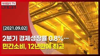 [이데일리N] 2분기 경제성장률 0.8%… 민간소비, 12년만에 최고 (20210902)