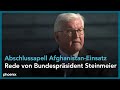 Afghanistan-Abschlussapell: Rede von Bundespräsidenten Frank-Walter Steinmeier am 13.10.21