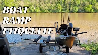 Boat Ramp Etiquette - How to launch a kayak - Kayak Fishing For Beginners