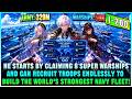 30 Days = 10 Warships + 100K Troops! Boy Builds Strongest Naval Empire With Infinite Troop System!