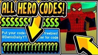 New Codes For Super Hero Simulator Roblox