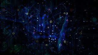 Atom Electron Particles and Abstract Circuits 4K VJ Loop Motion Background