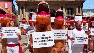 T-Rex Protests ‘Ancient’ Bullfighting Tradition in Spain