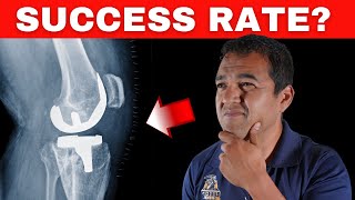 What is the success rate of a knee joint replacement revision surgery?