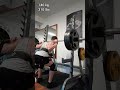 140 kg 310 lbs squat @66 kg 145 lbs bw