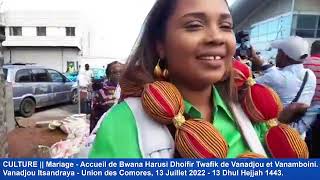 RTCMC - VANADJOU NEWS || Arrivée et accueil de Bwana Harusi Dhoifir Taoufik de Vanadjou Itsandraya.