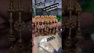 #onegramgold #bangles #nakshi #templejewellery with #wholesaleprice ||#ad #bridal #imitationjewell