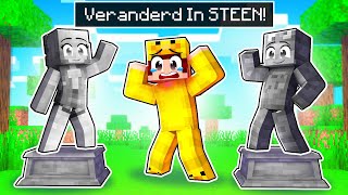 Mijn Vrienden Zijn Veranderd In STEEN In Minecraft!