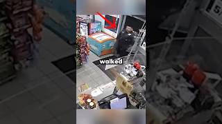 Police Officer Walks Into A Store Robbery (@ktla)