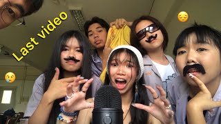 LAST video of ASMR with FRIENDS AT SCHOOL (prom day🎉)🫨😢🩷