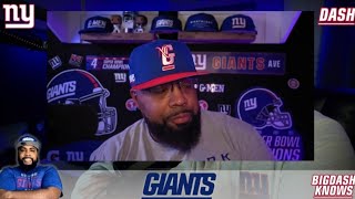 Giants Lose to the Panthers 20-17 | 5 Game Losing Streak | Hello Bye Week