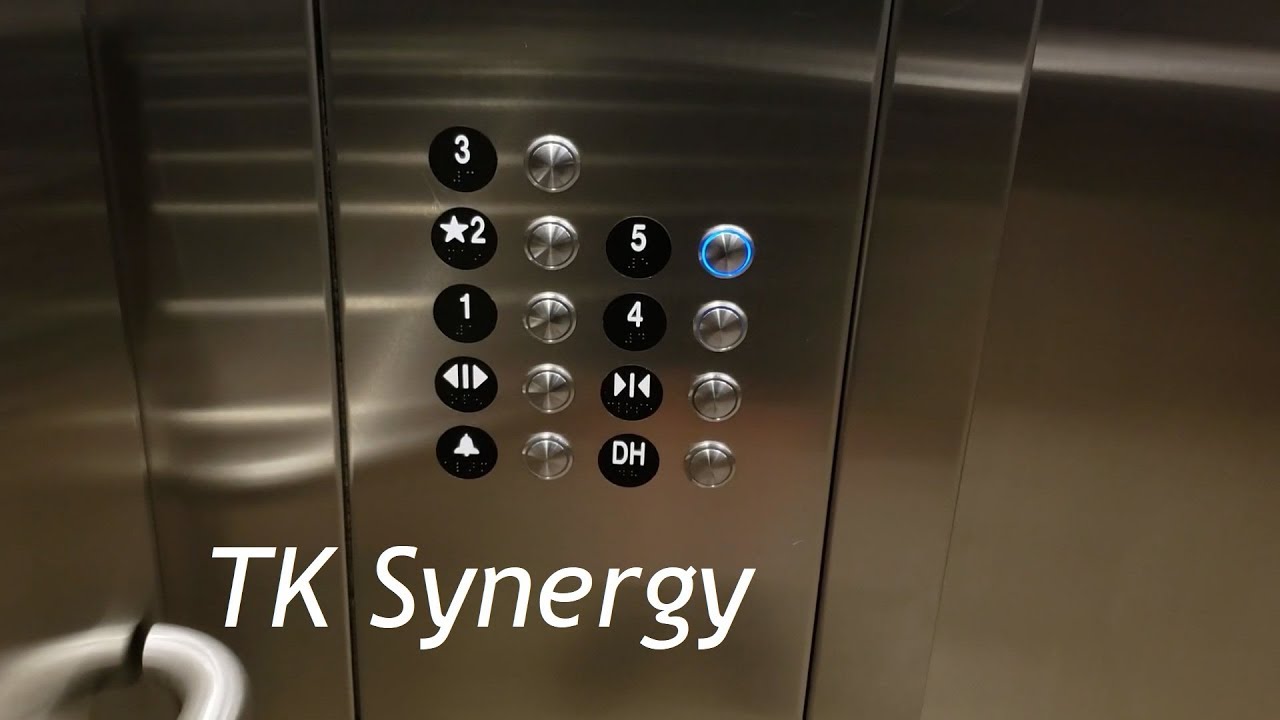 ThyssenKrupp Synergy MRL Traction Elevators @ Human Health Building ...