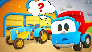 Leo the Truck builds new street vehicles & cars for kids. Baby cartoons for kids. Learning videos.